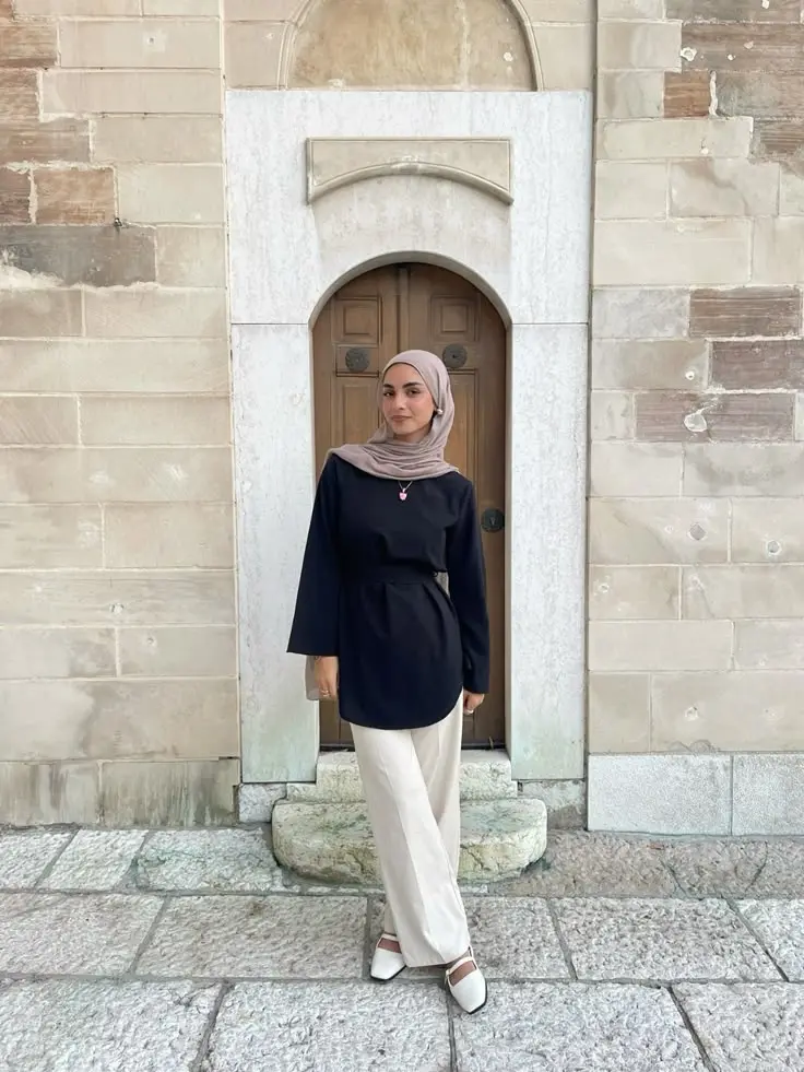 Neutral Hijab Outfits